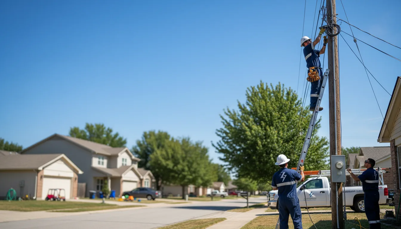 Residential electrician providing installation services in Garden City, AL